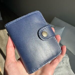 Portland Leather Goods Blue Wallet